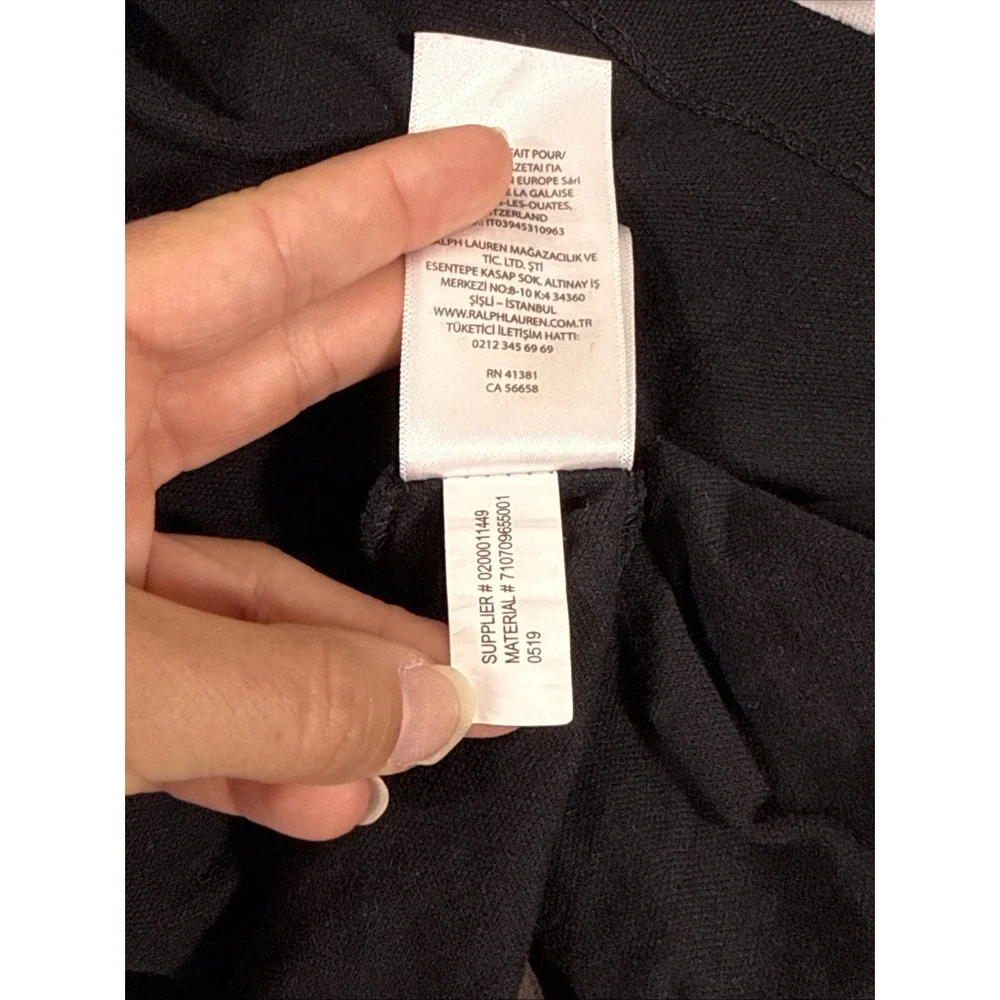 Polo Ralph Lauren Shirt‎ Mens Size XXL Black Rugby Preppy Academia Numbered